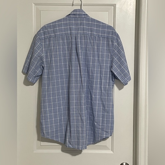 VAN HEUSEN brand short sleeve plaid shirt NWOT size L - Picture 3 of 3